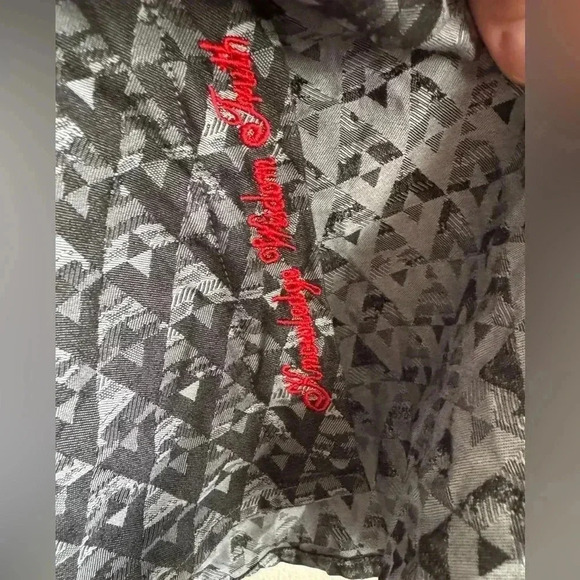 Robert Graham Button Down Shirt Flip Cuff Size L - Picture 8 of 10